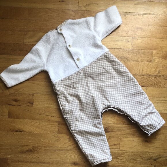Cachcach 18M Sherpa gingham frog Romper - Picture 4 of 5